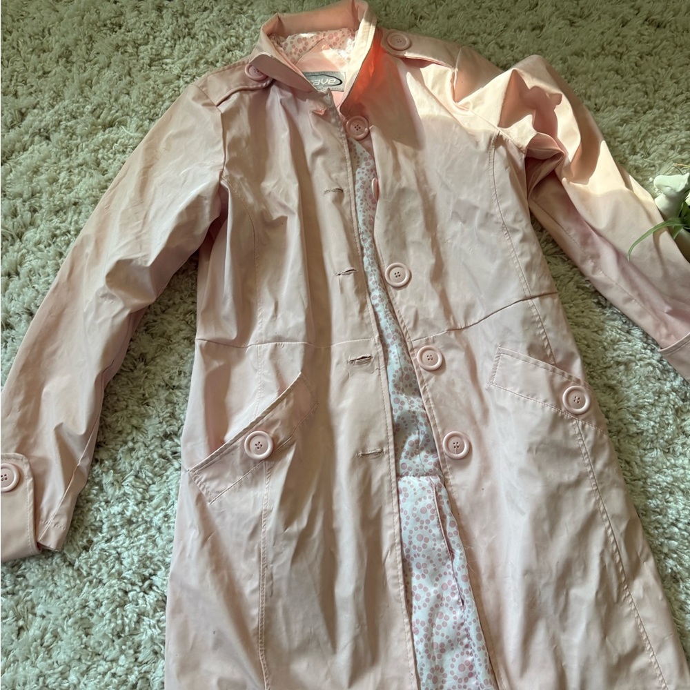 Rave Pink Lightweight Water-Resistant Raincoat